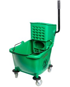 Mop Bucket with Side Press Wringer - Green