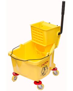 Mop Bucket/Wringer Combo - 26/36 Qt., Yellow