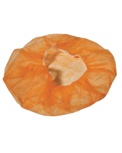 24" Orange Polypropylene Bouffant Caps