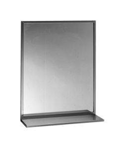 18 X 30 Stailess Steel Channel Frame Mirror