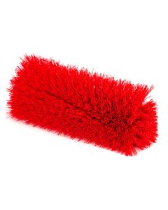 12 Scrub Brush w/End Bristles Red