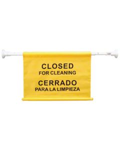 "CLOSED FOR CLEANING" SAFETY POLE Bi-Lingual