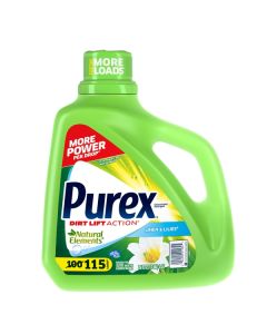 Purex&reg; 01134 Ultra Natural Elements HE Liquid Detergent, Linen and Lilies, 150 ounce Bottle, 4/Carton