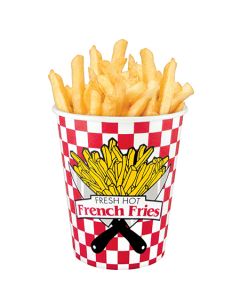 16 oz. Red Check French Fry Cup