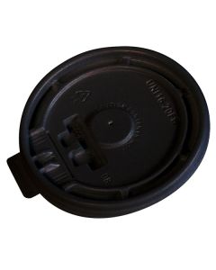 Black Flat Lid for Hot Cups