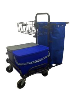 Metal Cart w/Bins Pre Treat Mop System
