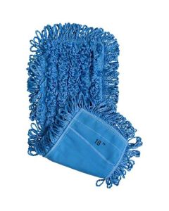 Microfiber & More Dust Mop - 18&quot; , Blue Pocket Banding
