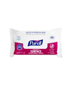 PURELL&reg; Foodservice Surface Sanitizing Wipes 72 ct Flowpack, 7.4" X 9" Wipes