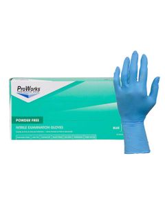 HOSPECO&reg; ProWorks&reg; Extended Cuff Blue Nitrile Exam Glove