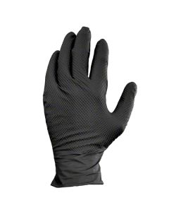 CATCH&reg; Black Nitrile w/Pyramid Grip&reg; Powder Free Glove - Medium