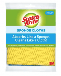 Scotch-Brite&reg; Sponge Cloth, 9055, 6.8 in x 7.8 in (17 cm x 19 cm), 12/2