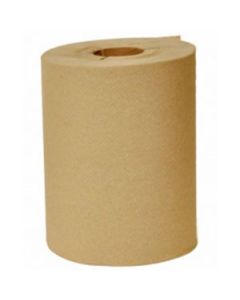 Nittany Paper 10 in. Kraft Roll Towel - 6 rolls Embossed 2 in. Core 800ft