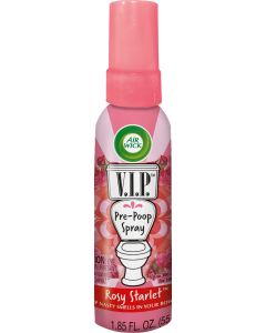 Air Wick V.I.P. Pre-Poop Toilet Spray, 1.85 oz (Travel Size), Rosy Starlet Scent,