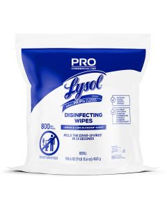 Lysol&reg; Professional Disinfecting Wipes, Lemon & Lime Blossom&reg;, 800/Refill Bag