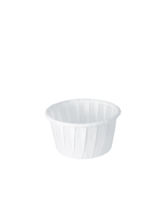 1.25 OZ TREATED PAPER SOUFFLÉ CUP - WHITE