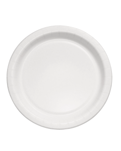 8.5 in Medium Weight Paper Plate - White