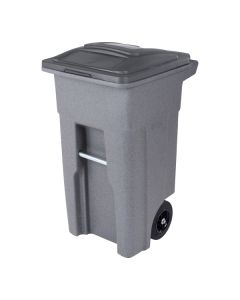 32 Gallon Two Wheel Container w/Lid Gray