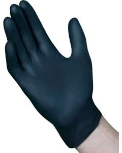 5 MIL Black Nitrile Exam Grade Gloves-SM-10/100