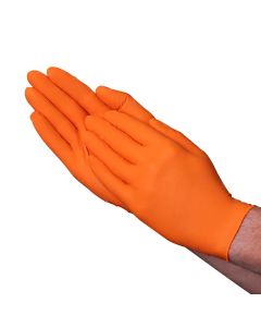 6mil Orange Nitrile Exam Grade Gloves-Med-10/100