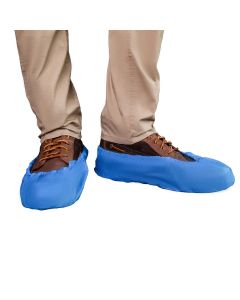Blue Shoe Cover w/elastic Lg-3/100