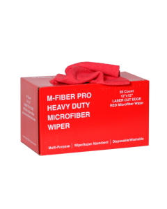 Red 12"X12" Microfiber Heavy Duty Wiper